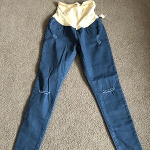 Indigo Blue maternity jeans (blue color)